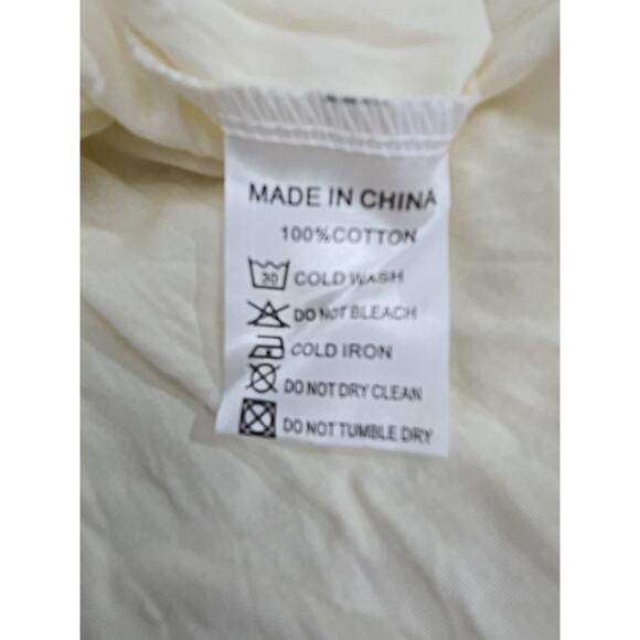 Cottagecore Peasant Maxi Dress LG Floral Smock Ruffle Tier Puff Sleeve Pockets - Picture 8 of 8